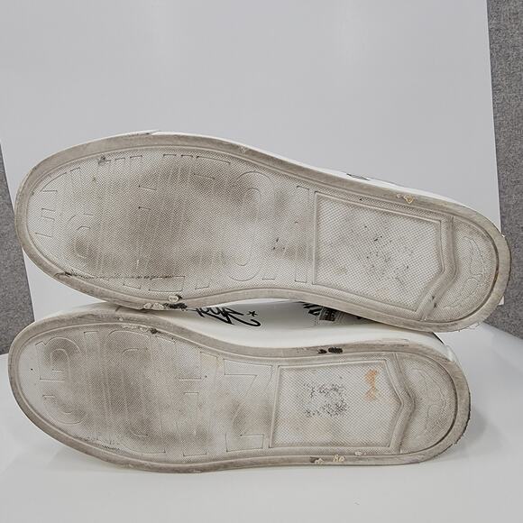 ZADIG & VOLTAIRE HIGH FLASH HIGH TOP LEATHER SNEAKERS, SIZE 40 - Picture 6 of 7